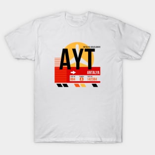 Antalya (AYT) Airport // Sunset Baggage Tag T-Shirt